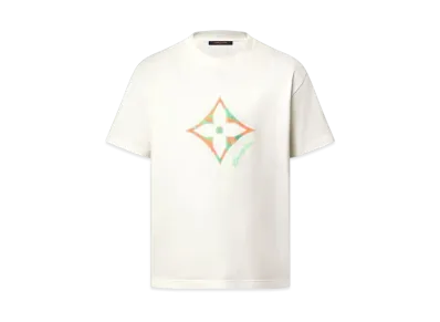 Louis Vuitton Men's Monogram Flower 3D Gradient Print T-Shirt "Milky White"