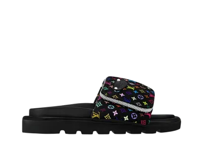 Louis Vuitton x Takashi Murakami Women's Pool Pillow Flat Comfort Mule "Multicolor"