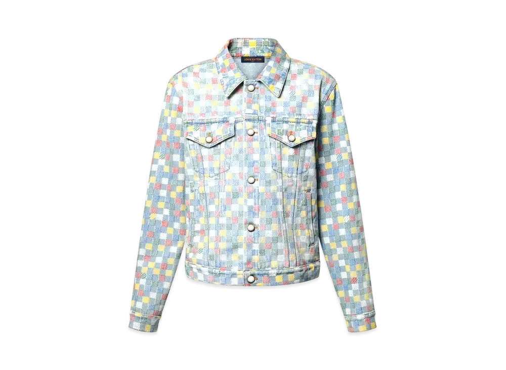 Louis Vuitton Damier Denim Trucker Jacket "Multicolor"