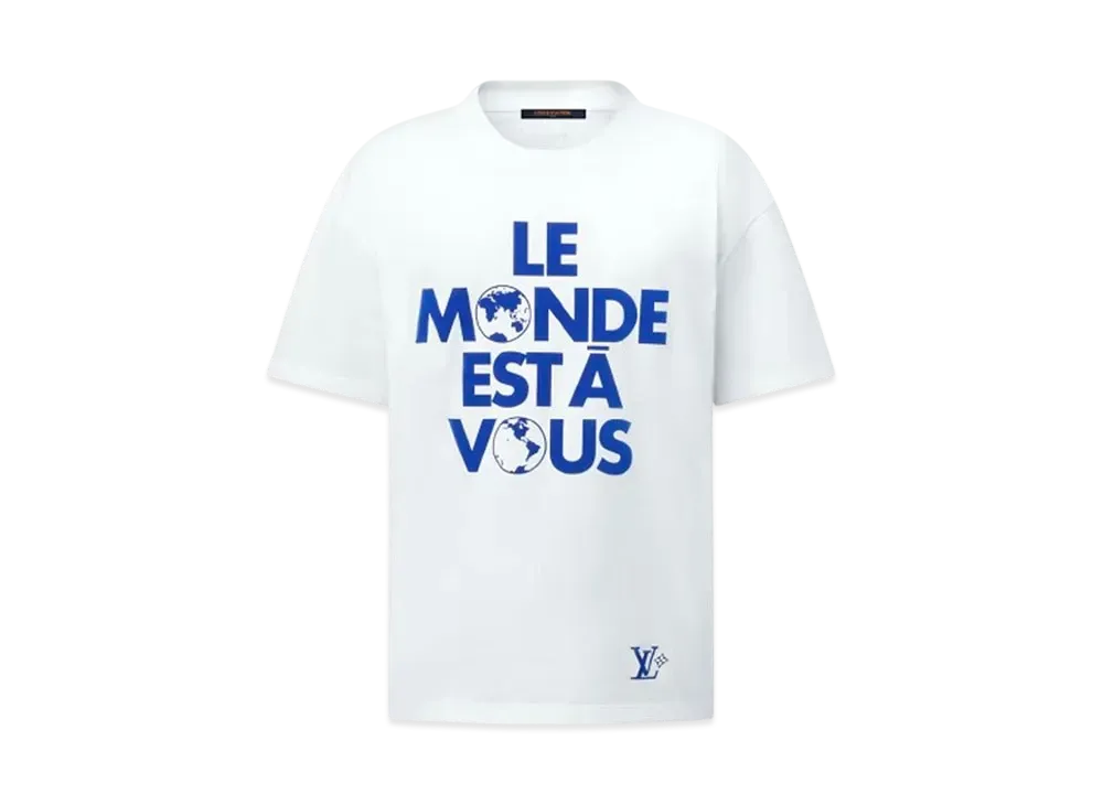 Louis Vuitton Graphic Cotton T-Shirt "Milky White"