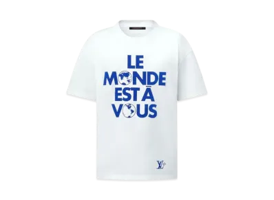 Louis Vuitton Graphic Cotton T-Shirt "Milky White"