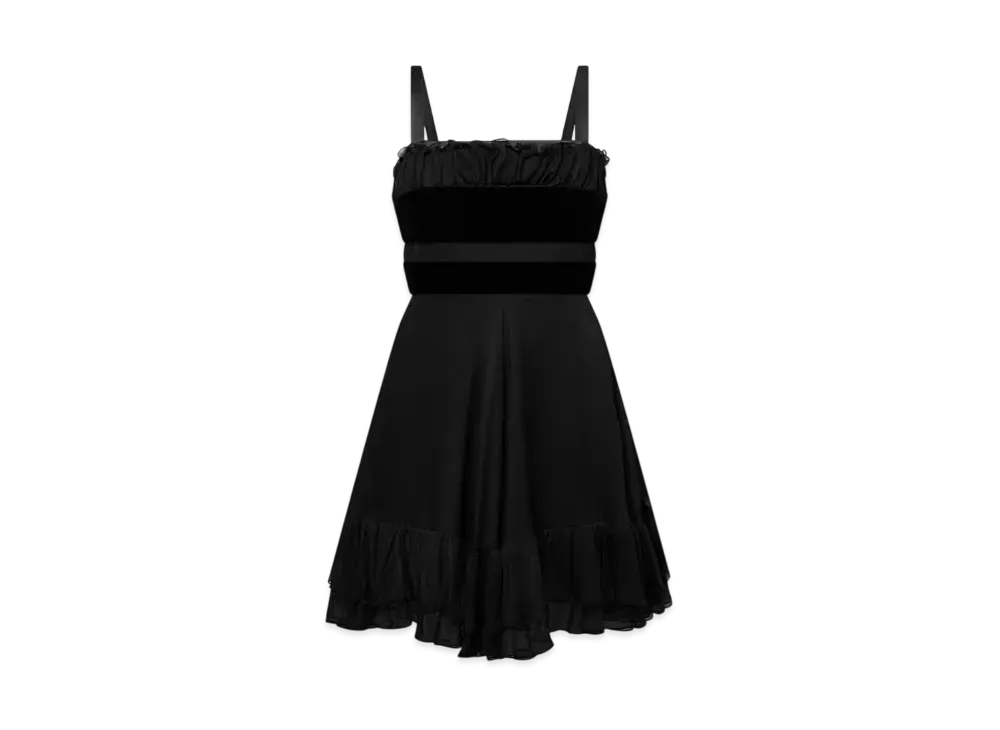 Louis Vuitton Women's Water Drop Babydoll Dress "Noir"