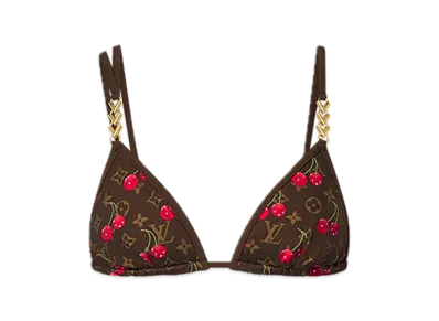 Louis Vuitton x Takashi Murakami Cherry bikini top "Cherry Brown"