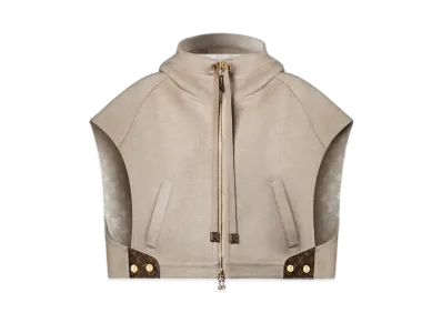 Louis Vuitton Women's Double Face Open-Arm Jacket Monogram Motif "Savane"