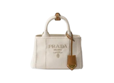 PRADA Linen Blend Mini Handbag "Natural"