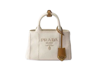 PRADA Women's Canvas Shopping Bag "Beige"