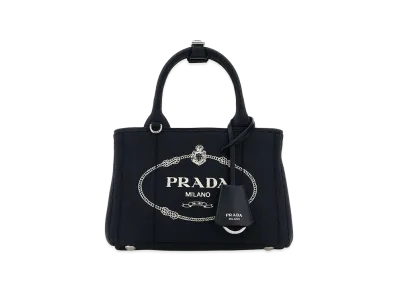 PRADA Women's Canvas Mini Jardinia Re Handbag "Blue"