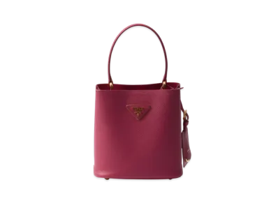 PRADA Panier Saffiano Leather Mini-Bag "Pink"