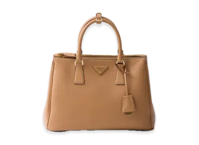 PRADA Galleria Large Soft Grain Leather Bag "Natural"