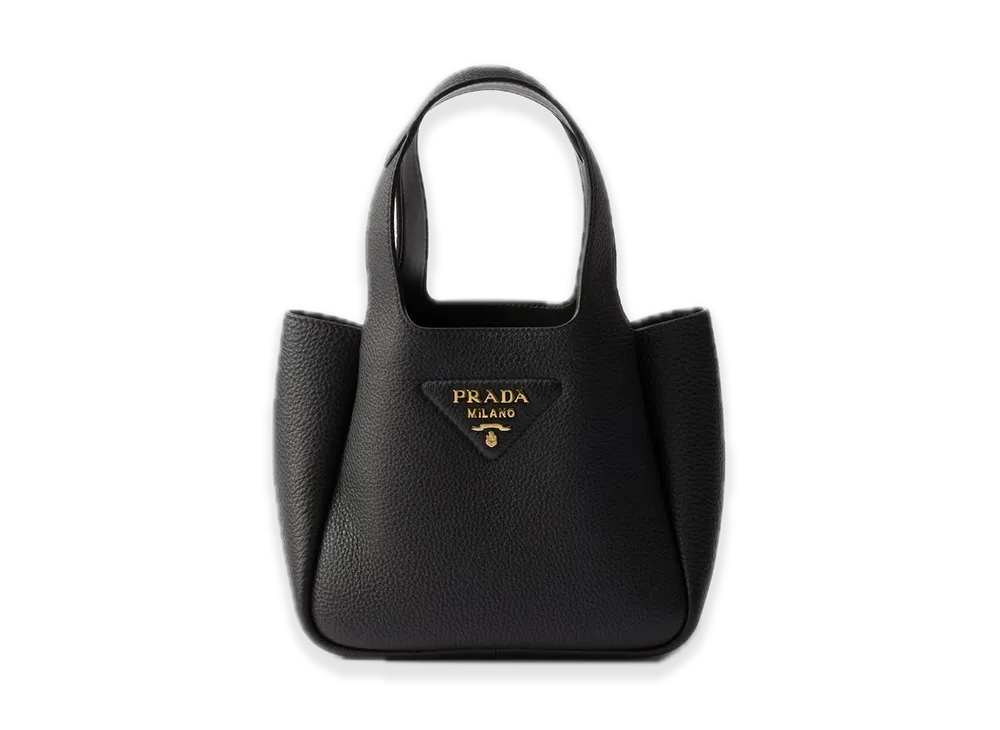 PRADA Leather Mini Handbag "Black"