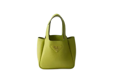 PRADA Leather Mini Handbag "Light Green"