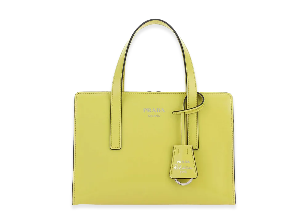 PRADA Women's Leather Re-Edition 1995 Handbag "Acid Green"