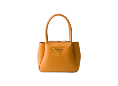 PRADA Flou Leather Mini Handbag "Amber"