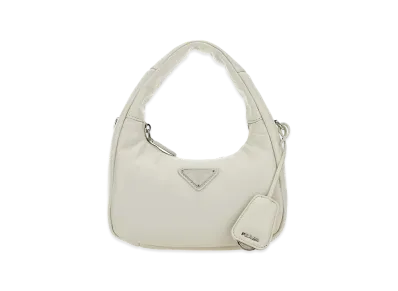 PRADA Women's Nappa Leather Mini Soft Handbag "White"