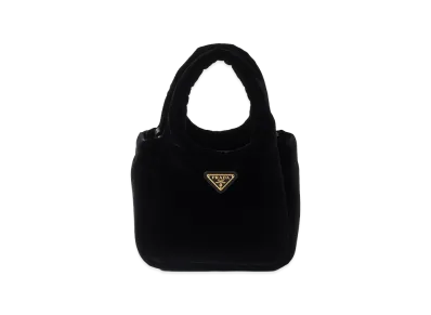 PRADA Padded Velvet Mini Handbag "Black"