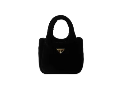 PRADA Padded Velvet Mini Handbag "Black"