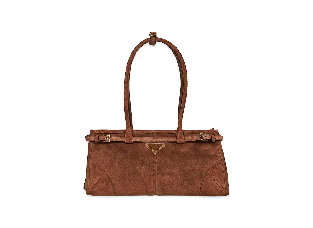 PRADA Women's 'Bonnie' Medium Shoulder Bag "Brown"