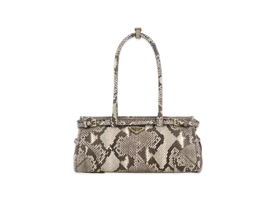 PRADA Women's Printed Leather Medium Bonnie Shoulder Bag "Animal Print"