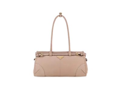 PRADA Wonen's Nabuk Bonnie Shoulder Bag "Pink"