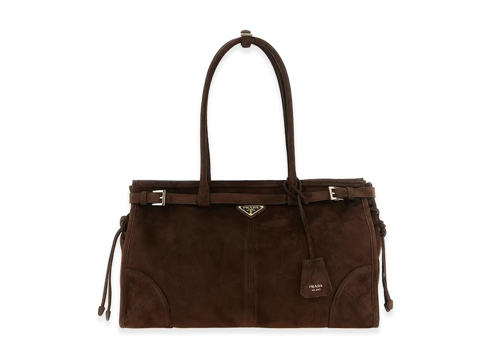 PRADA Women's Bonnie Large Handbag "Brown"