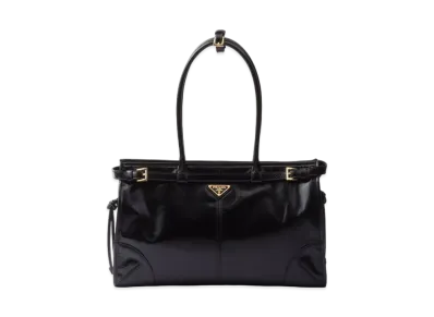 PRADA Large Leather Handbag "Black"