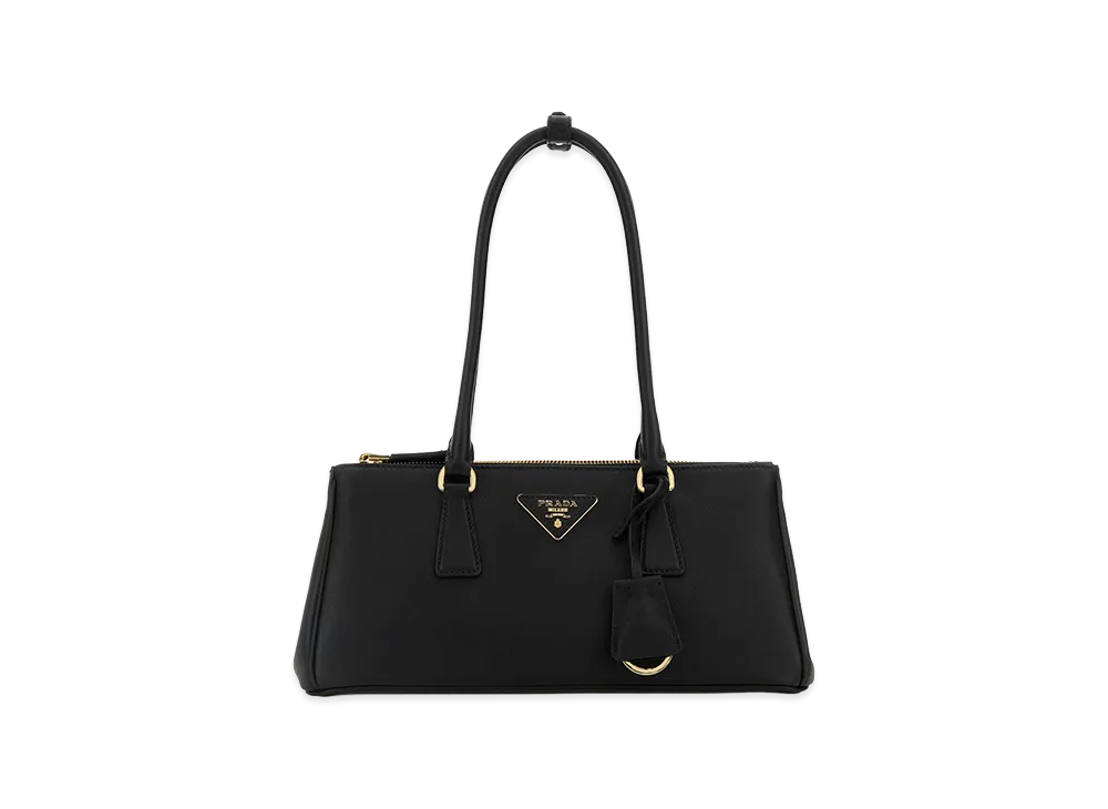 PRADA Women's Leather Shoulder Bag "Black"