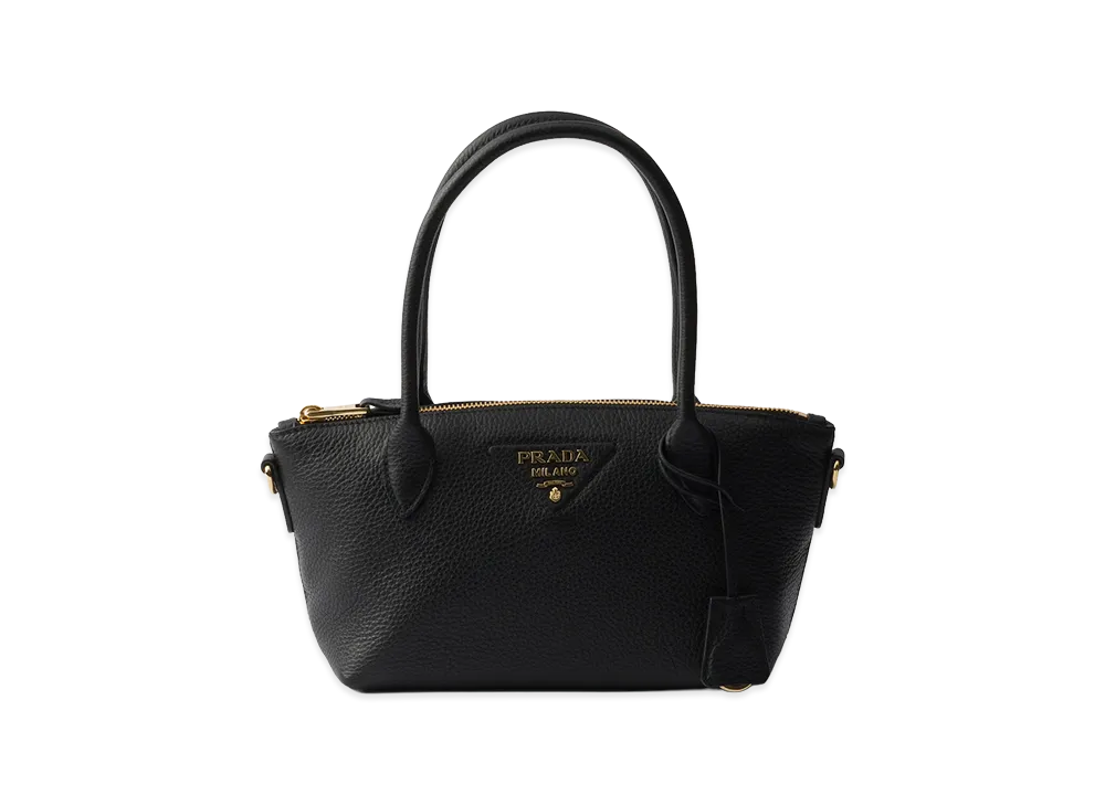 PRADA Leather Mini Handbag "Black"