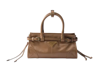 PRADA Bonnie Leather Mini Handbag "Cameo"