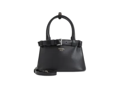 PRADA Women's Buckle Small Handbag "Black"