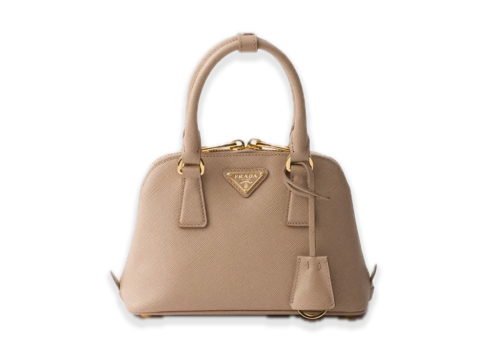 PRADA Saffiano Leather Mini Bag "Cameo Beige"