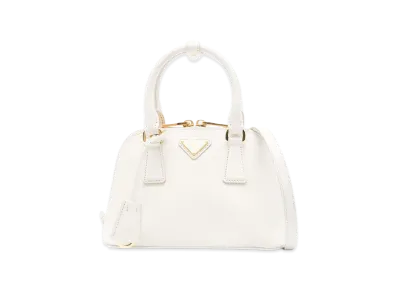 PRADA Women's Promenade Saffiano Leather Handbag "White"