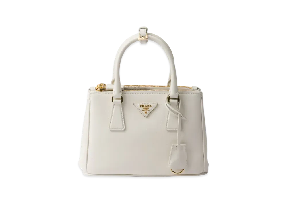 PRADA Small Prada Galleria Leather Bag "White"