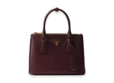 PRADA Galleria Saffiano Leather Small Bag "Bordeaux"