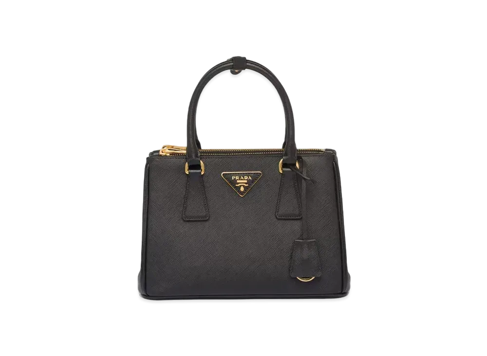 PRADA Small Galleria Saffiano Leather Bag "Black"