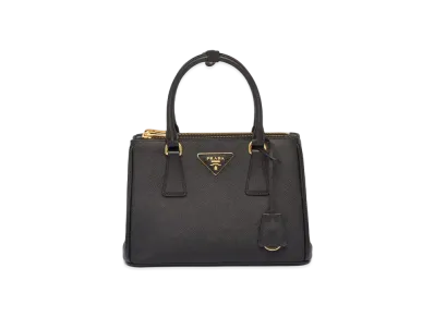 PRADA Small Galleria Saffiano Leather Bag "Black"