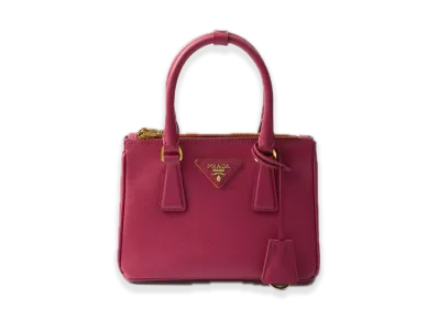 PRADA Galleria Saffiano Leather Mini Bag "Pink"