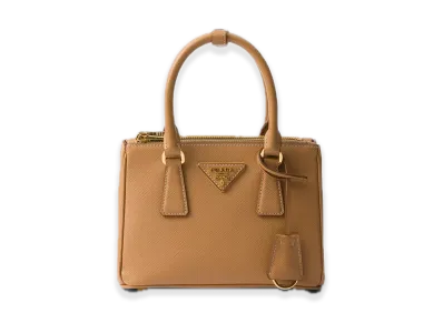 PRADA Galleria Saffiano Leather Mini Bag "Natural"