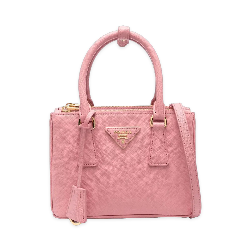 PRADA Women's Galleria Saffiano Leather Mini Bag "Pink"