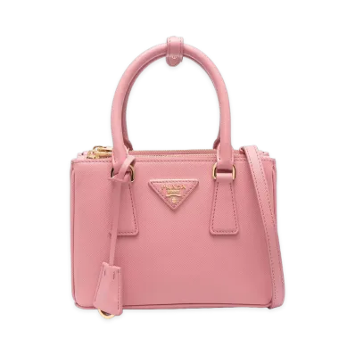 PRADA Women's Galleria Saffiano Leather Mini Bag "Pink"