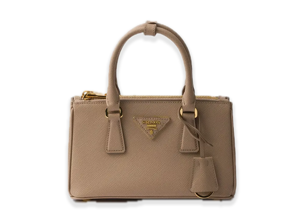 PRADA Saffiano Leather Mini Bag "Cameo Beige"