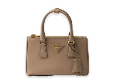 PRADA Saffiano Leather Mini Bag "Cameo Beige"