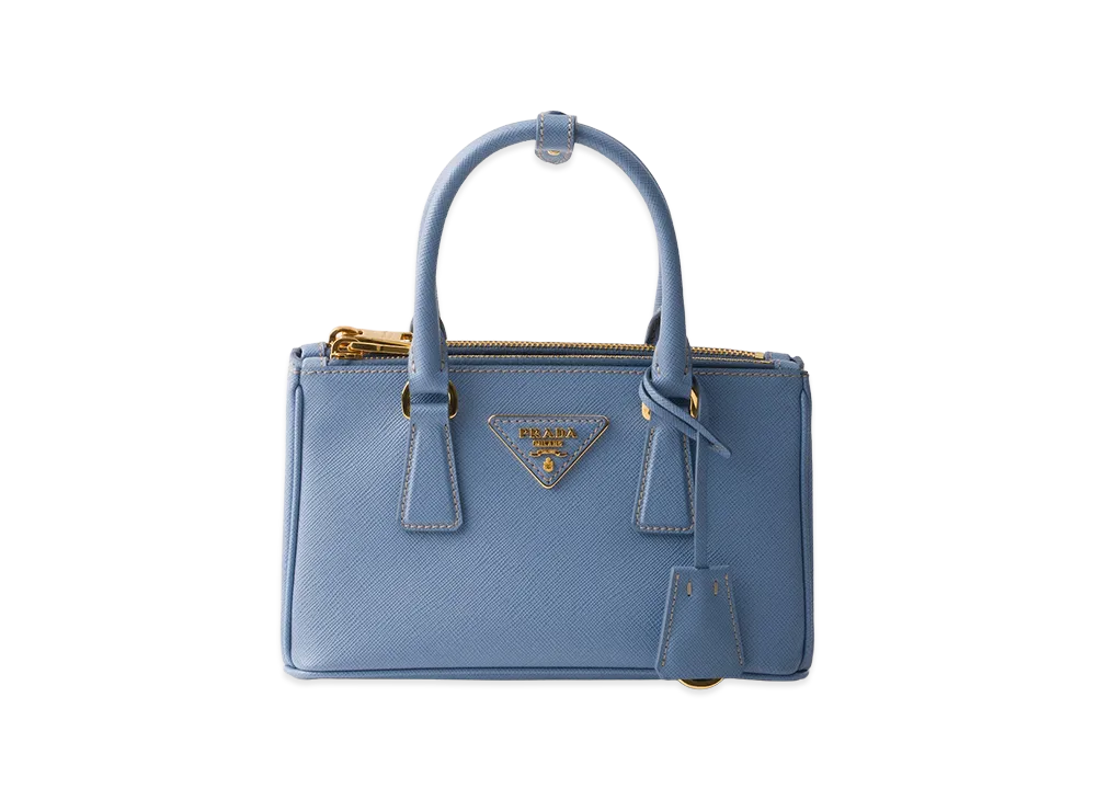 PRADA Saffiano Leather Mini Bag "Aviation Blue"