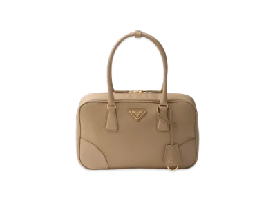 PRADA Re-Edition 1978 Medium Re-Nylon and Saffiano Leather Two-Handle Bag "Camel/Camel"