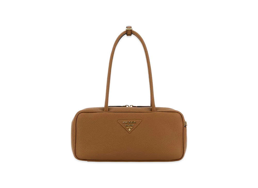 PRADA Women's Leather Shoulder Bag "Brown"