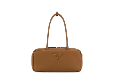 PRADA Women's Leather Shoulder Bag "Brown"