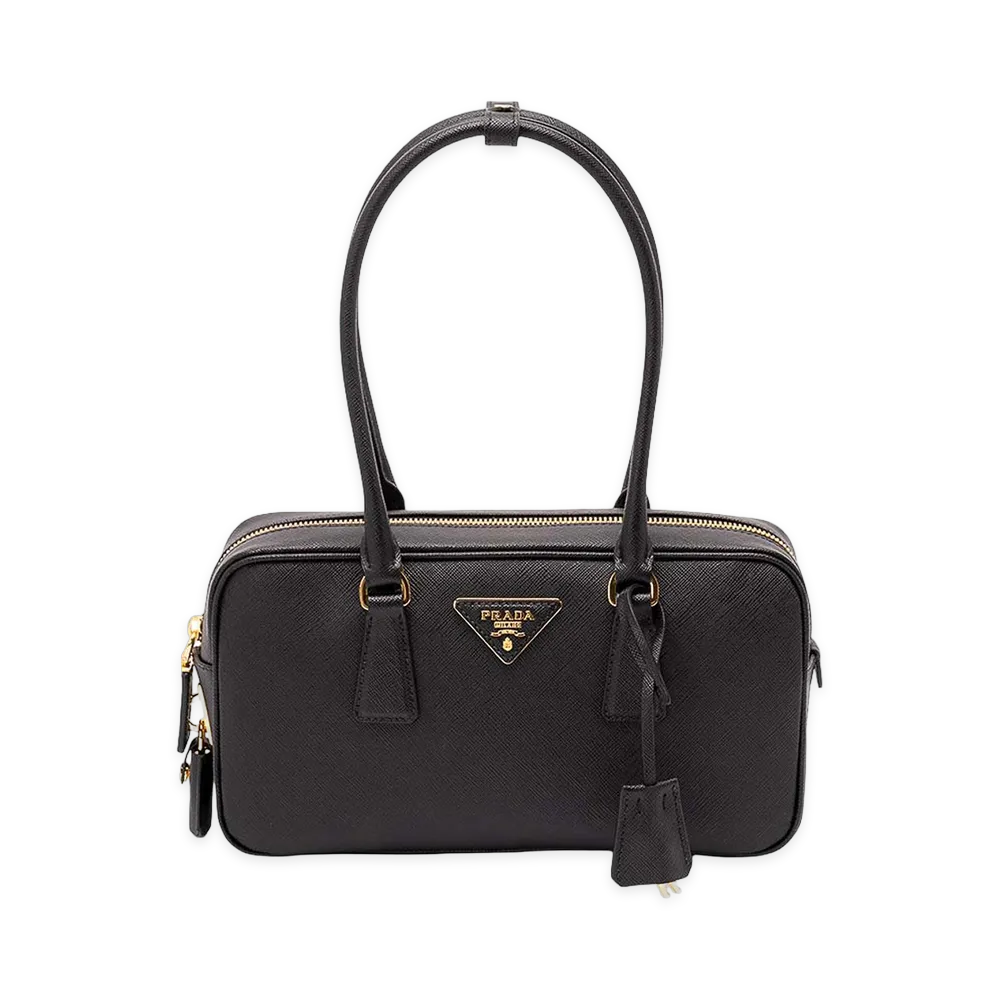 PRADA Women's Small Saffiano Leather Handbag "Black"