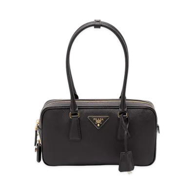 PRADA Women's Small Saffiano Leather Handbag "Black"