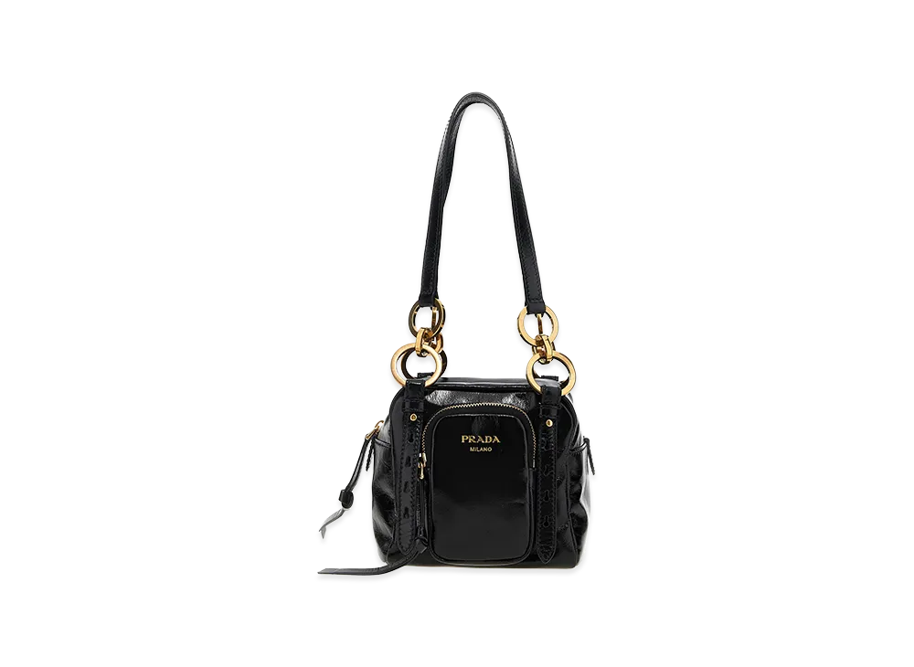 PRADA Women's 'Dangle' Top Case "Black"
