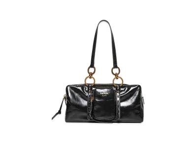 PRADA Women's Trunk Hand Bag "Black"