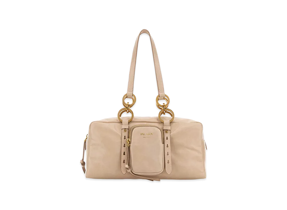 PRADA Women's Powder Leather Handbag "Pink"